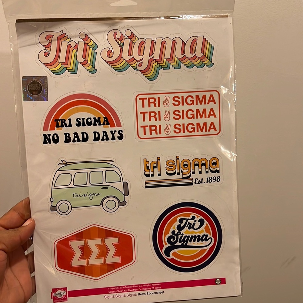 Tri Sigma Stickers
